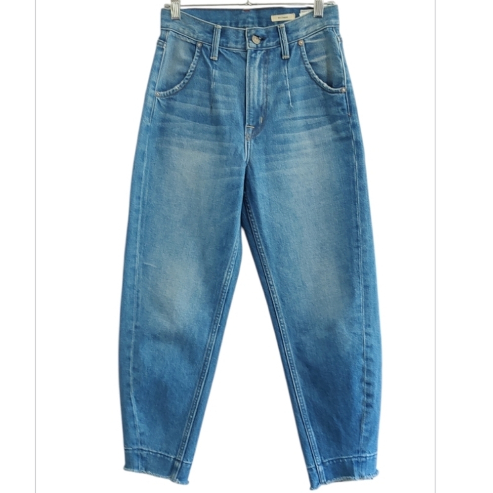No End Vintage Style Blue Raw Hem Jeans Size 24